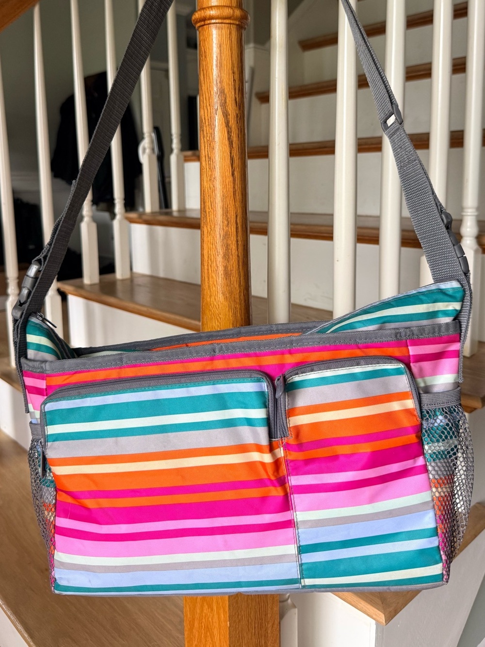 Thirty-One Cargo Clip-On Thermal Insulated Stroller Handlebar Tote Cooler Bag